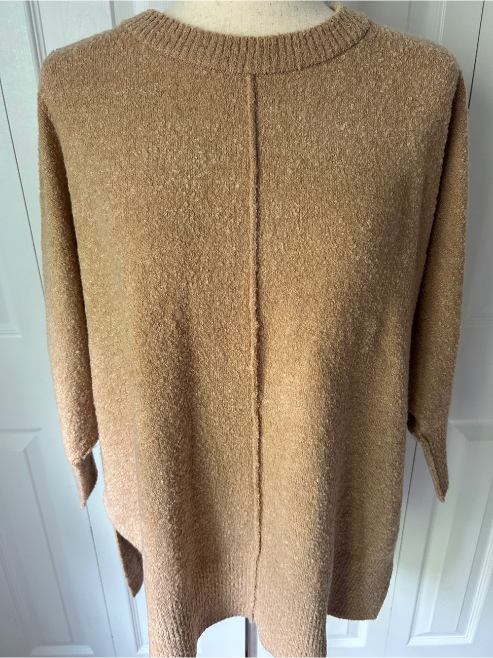LOFT Camel/Tan Boxy Knit Sweater